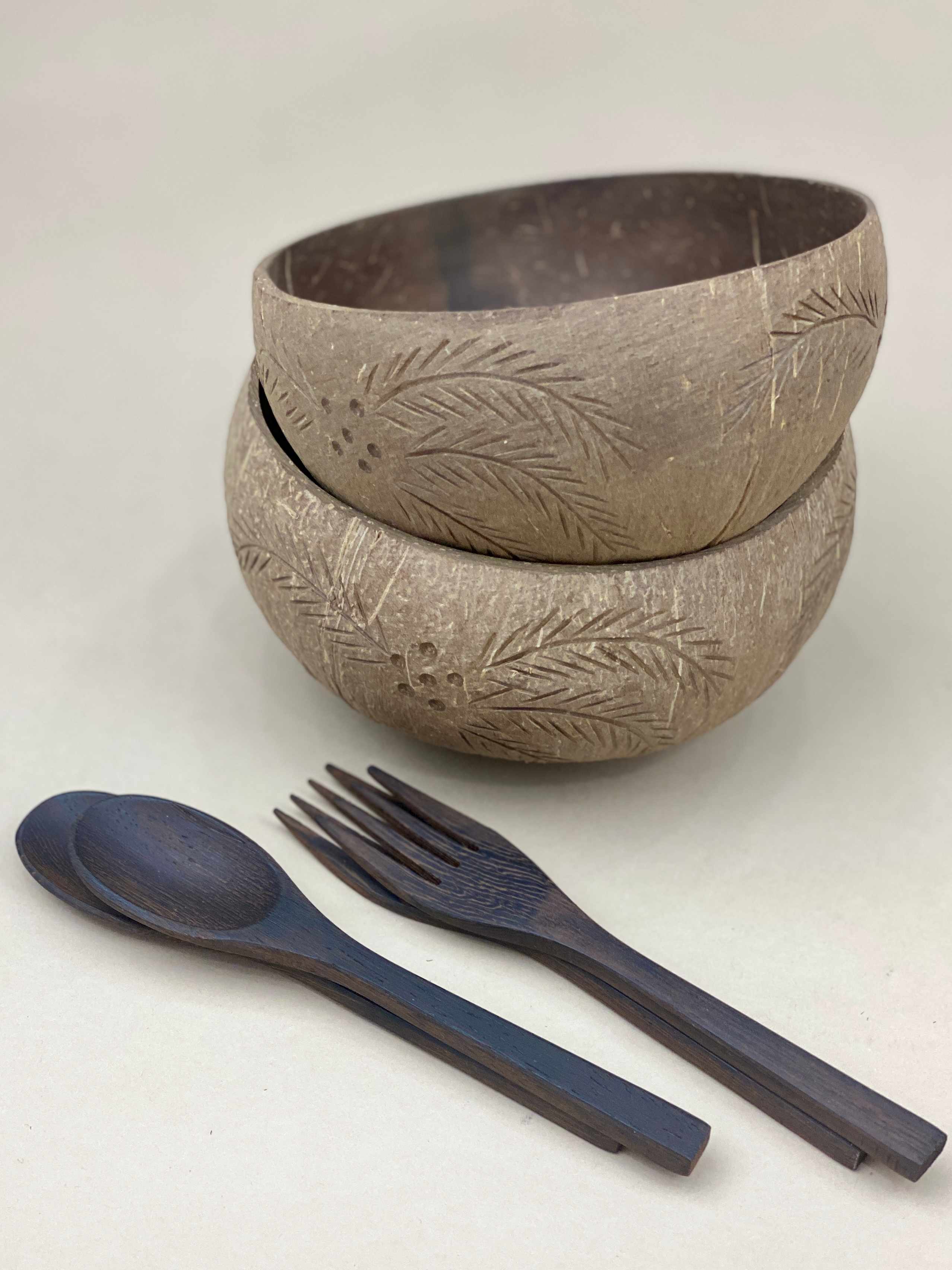 PALM TREE / JUMBO COCONUT BOWL (2)