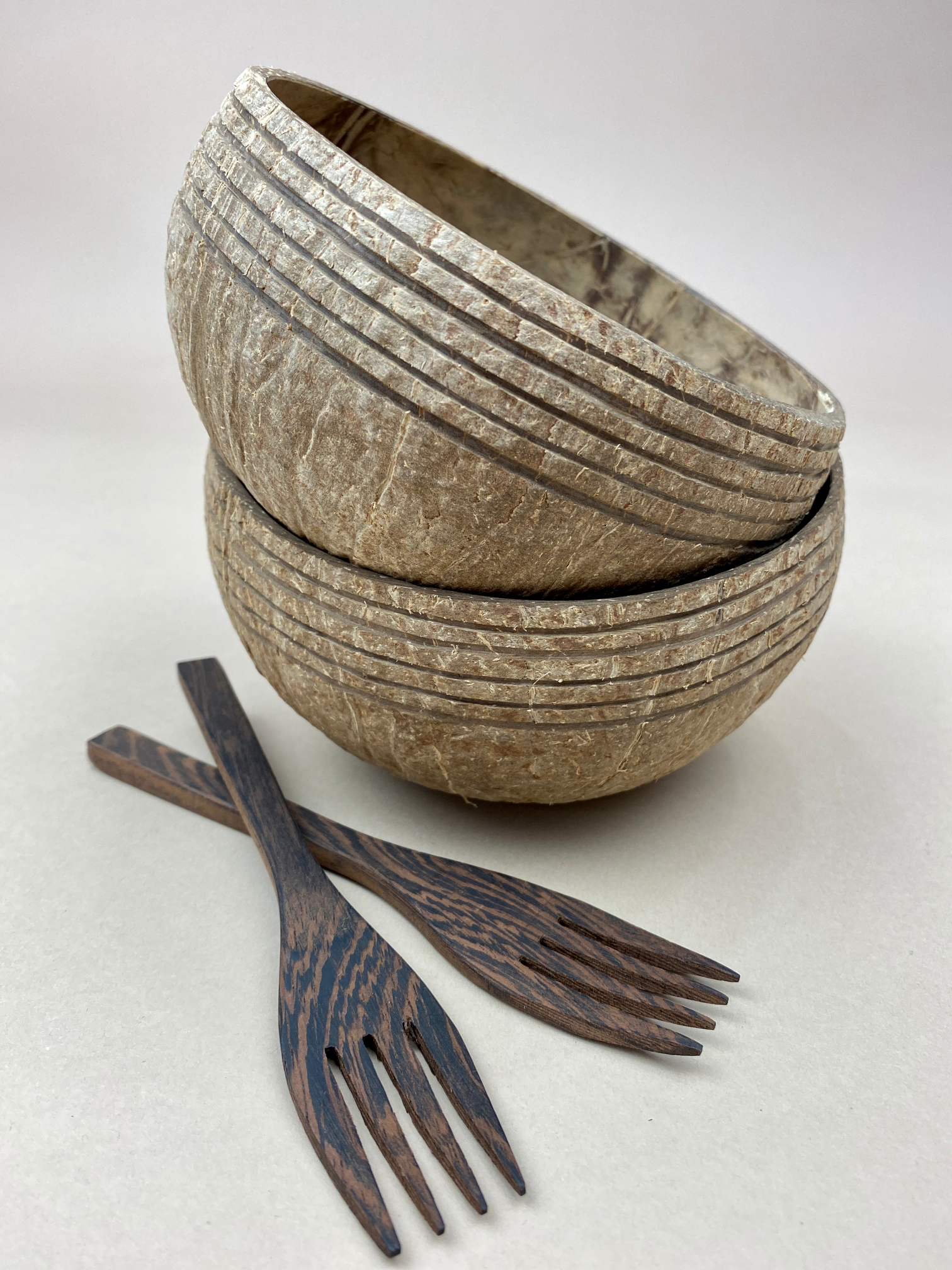 PACIFICA / JUMBO COCONUT BOWLS (2)