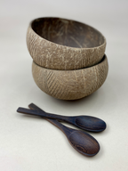 LEAF / JUMBO COCONUT BOWLS (2)