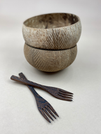 LEAF / JUMBO COCONUT BOWLS (2)