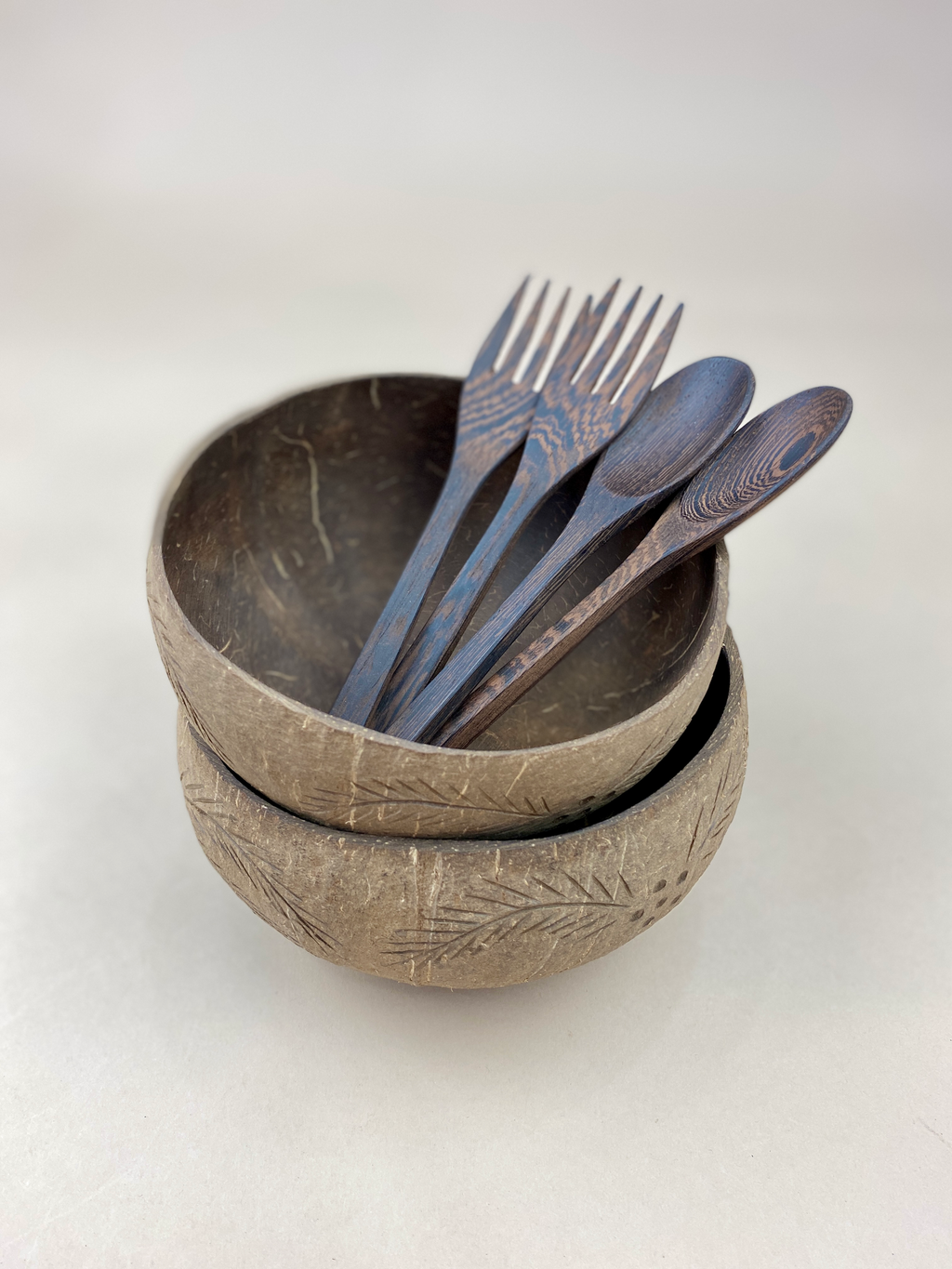 PALM TREE / JUMBO COCONUT BOWL (2)