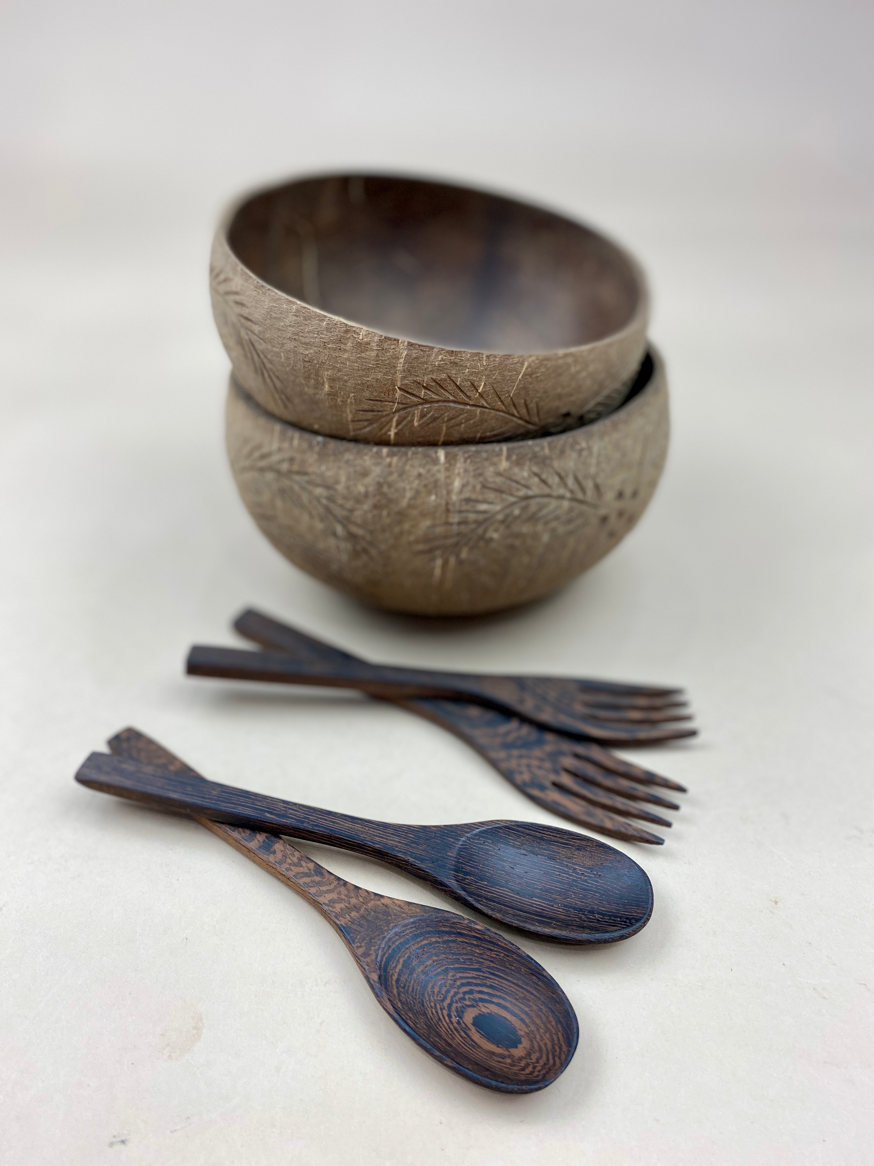 PALM TREE / JUMBO COCONUT BOWL (2)