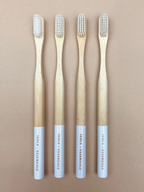 Bamboo Toothbrush + Travel Holder