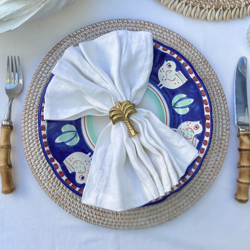 Brass Napkin Ring | Palm Tree