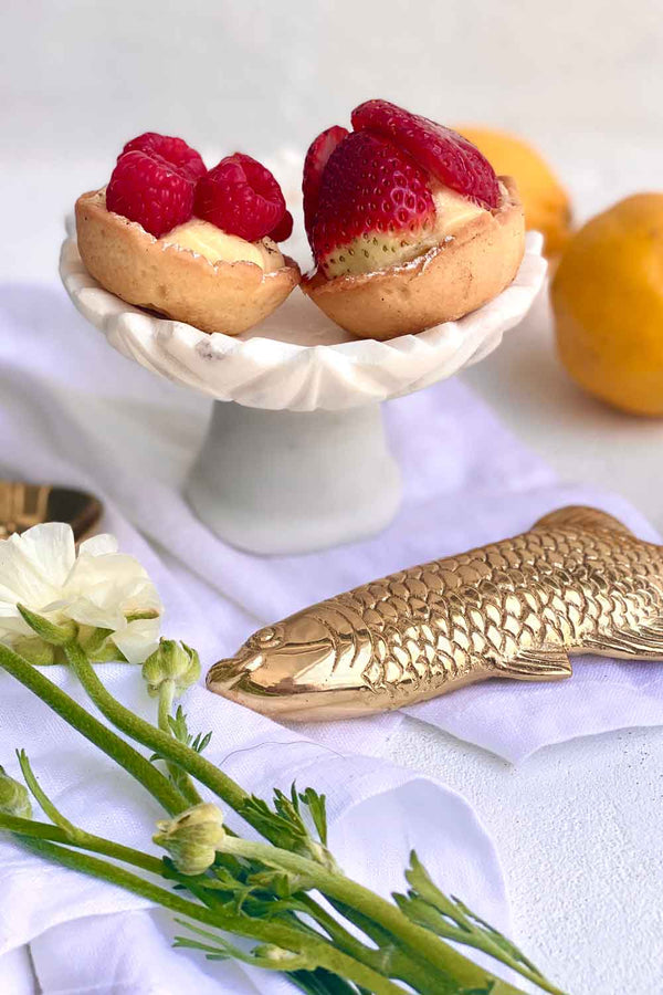 Marble Footed Trinket Bowl