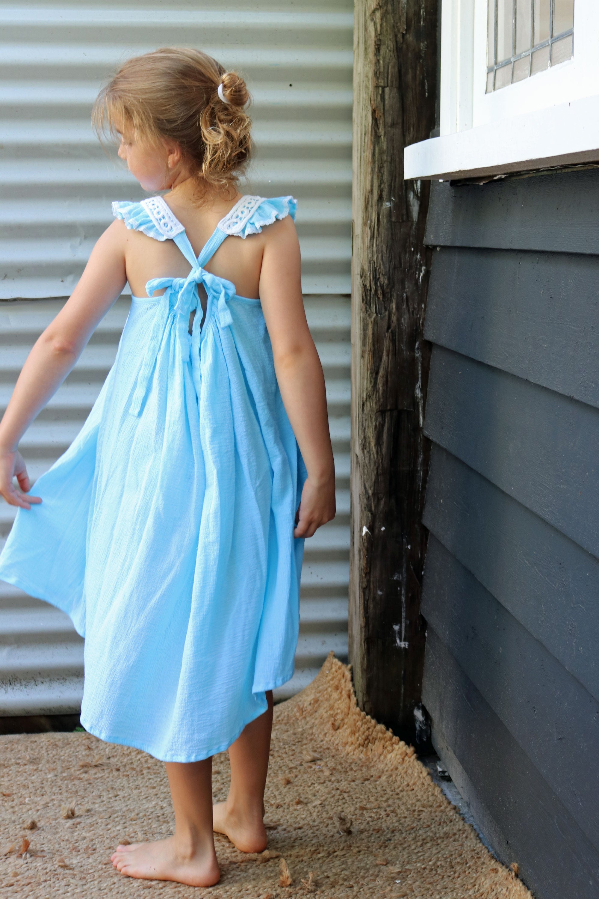 Alice Dress - Turquoise - MY ISLAND COLLECTIVE