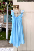 Alice Dress - Turquoise - MY ISLAND COLLECTIVE