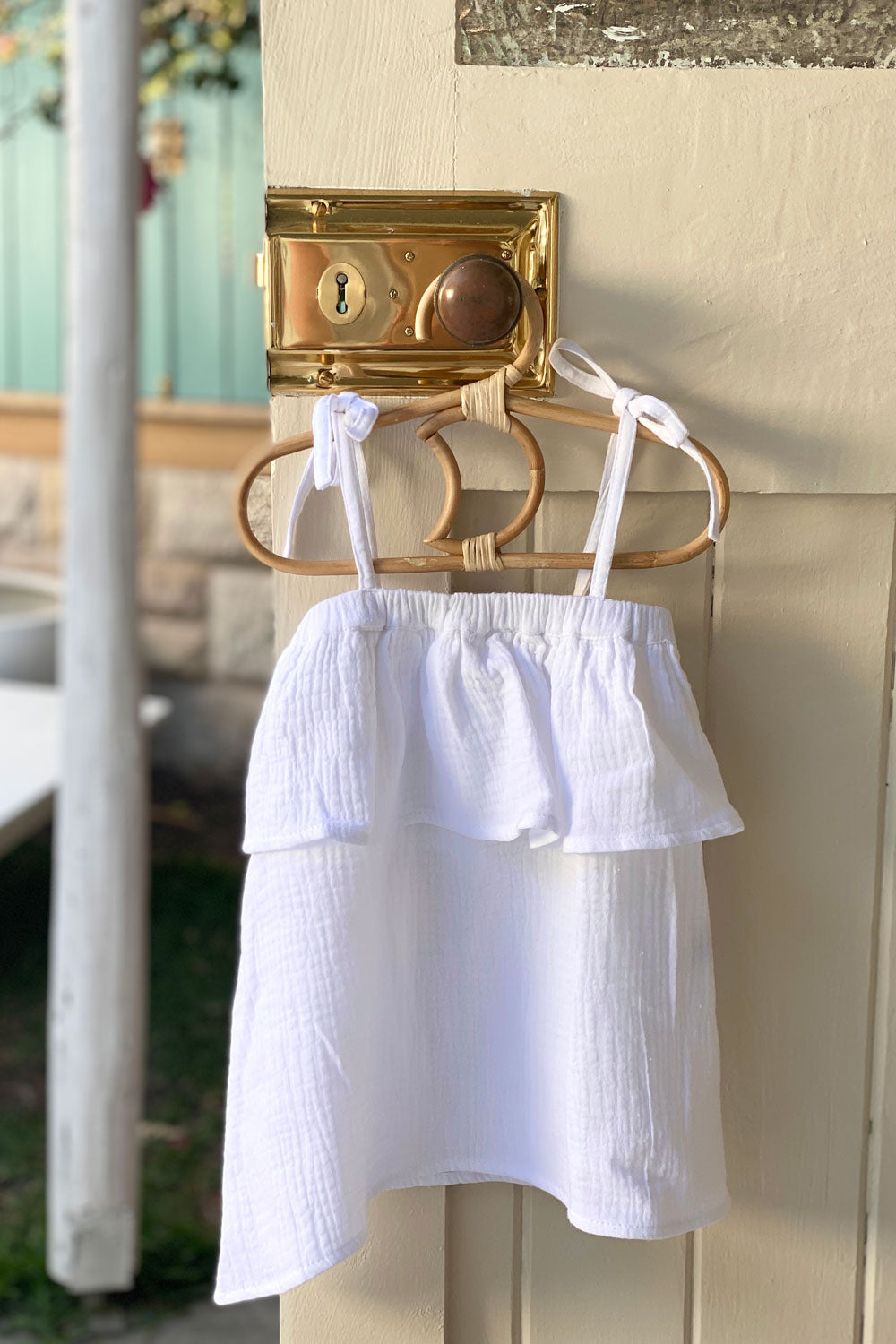 Amalfi Frill Top - White