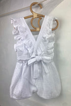 Angelina Overall - White