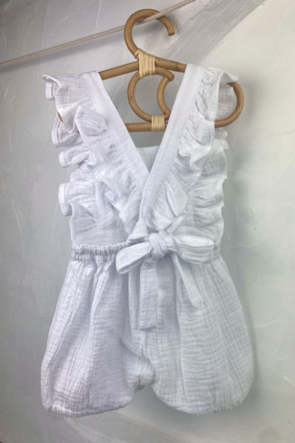 Angelina Overall - White