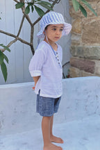 ATLAS LOUNGE SHORT | UNISEX | LINEN - MY ISLAND COLLECTIVE
