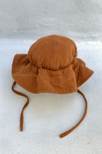 Bambino Baby Sun Hat - Unisex - Rust - MY ISLAND COLLECTIVE