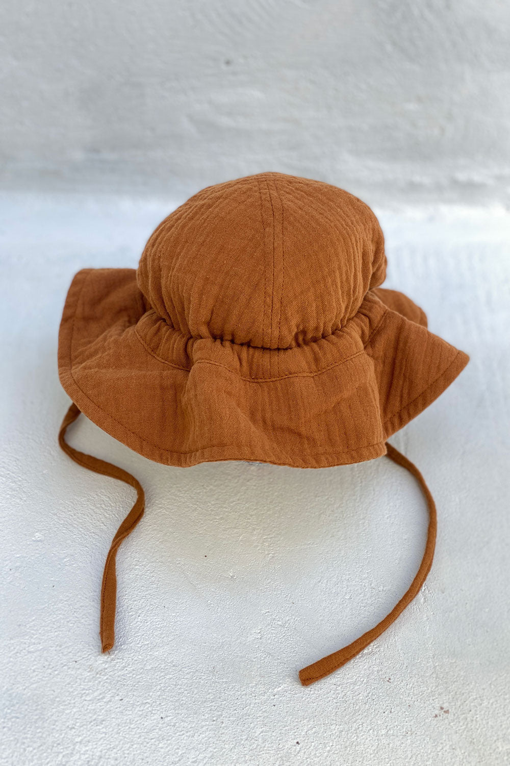 Bambino Baby Sun Hat - Unisex - Rust - MY ISLAND COLLECTIVE