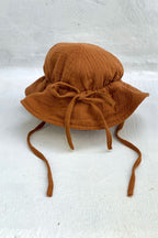 Bambino Baby Sun Hat - Unisex - Rust - MY ISLAND COLLECTIVE