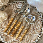 Bamboo Cutlery dinner set 5 peice - MY ISLAND COLLECTIVE
