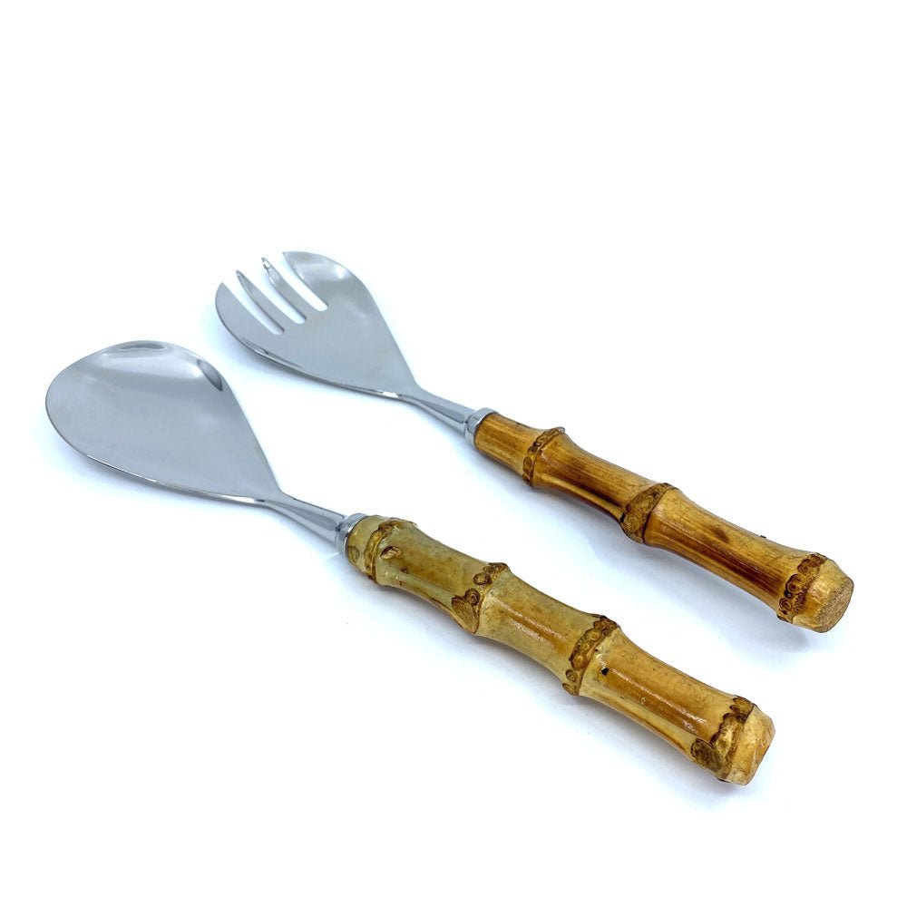 Bamboo Cutlery Salad Servers | Set - MY ISLAND COLLECTIVE