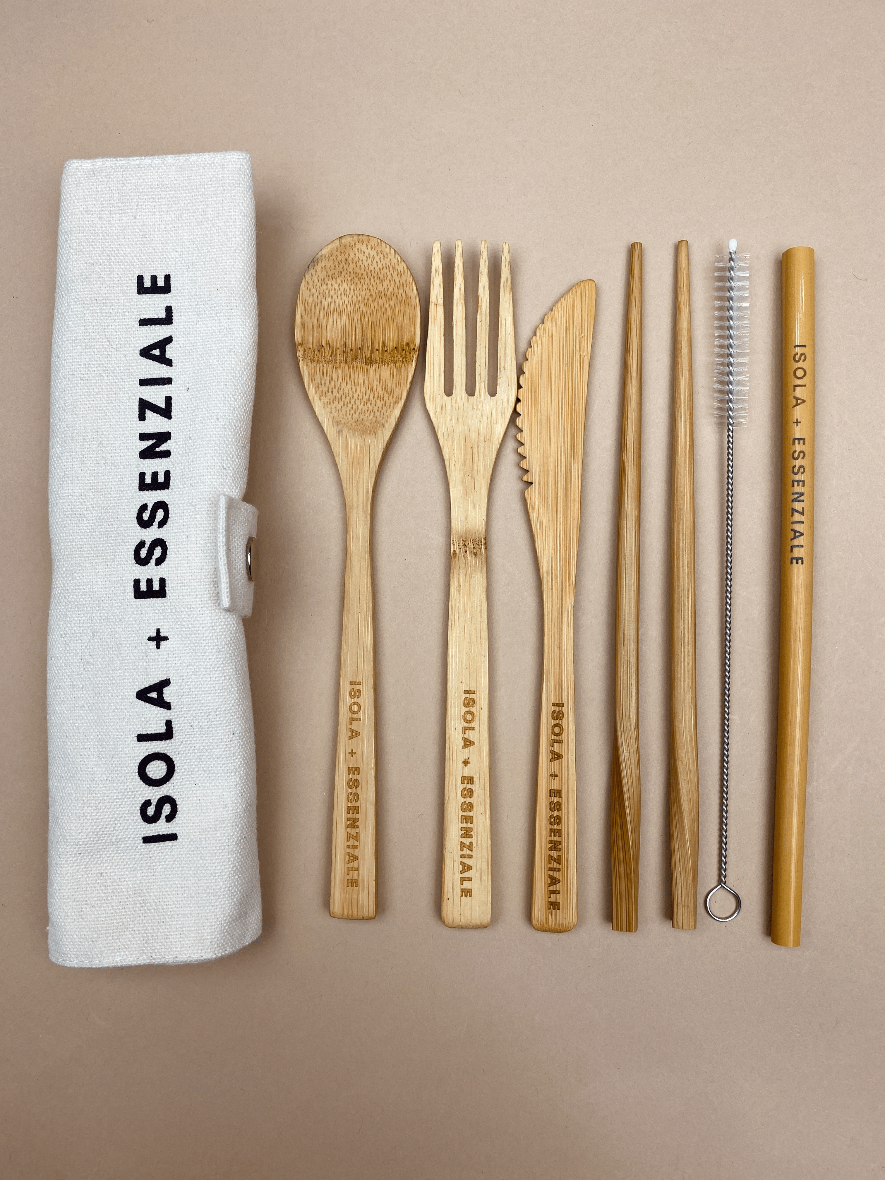 Bamboo Cutlery Set | Travel - MY ISLAND COLLECTIVE