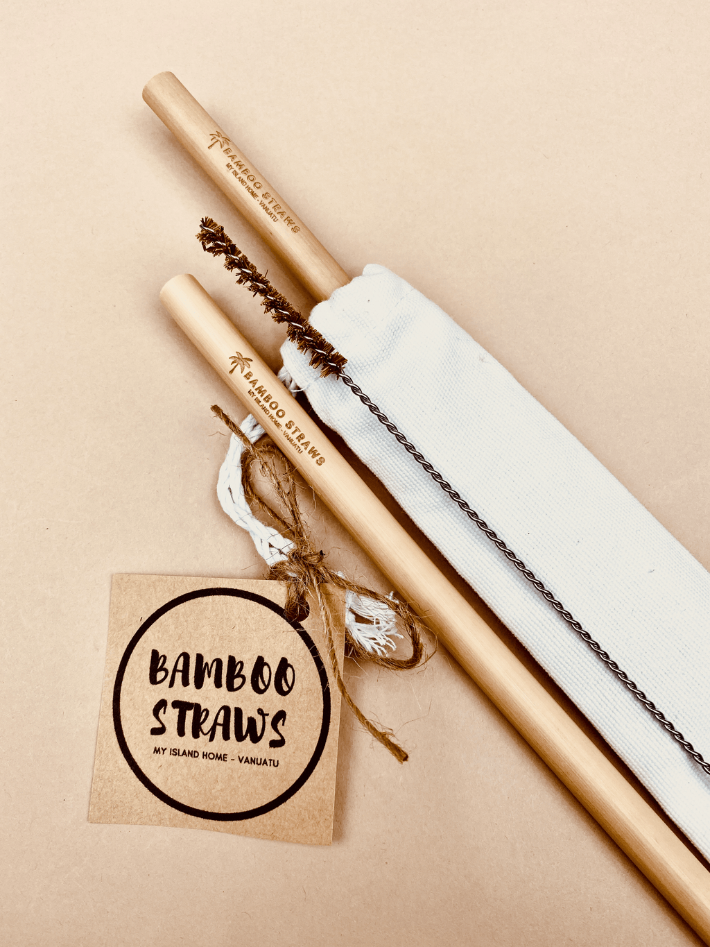 Bamboo Straws - set of 2 - MY ISLAND COLLECTIVE