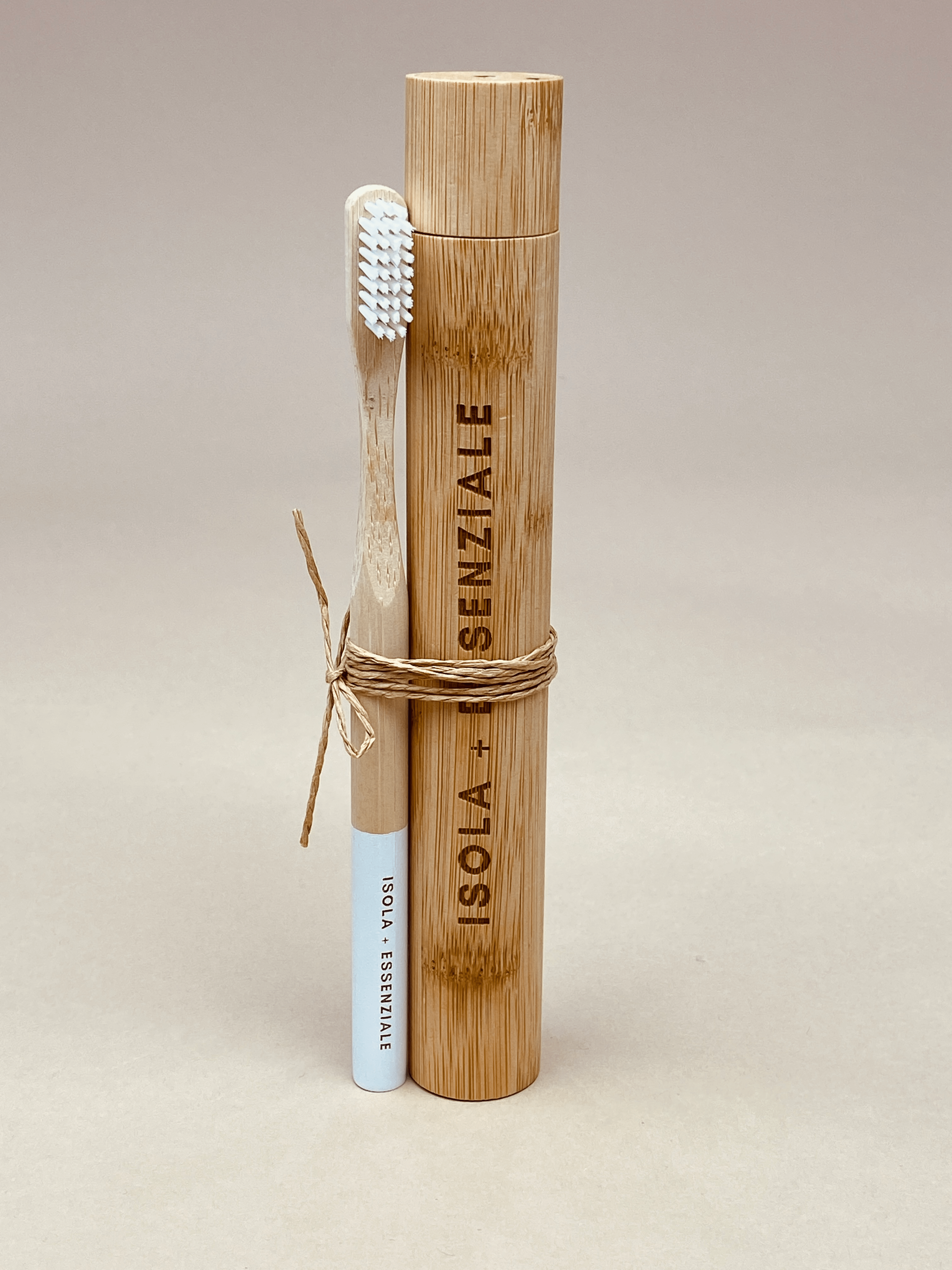 Bamboo Toothbrush + Travel Holder - MY ISLAND COLLECTIVE