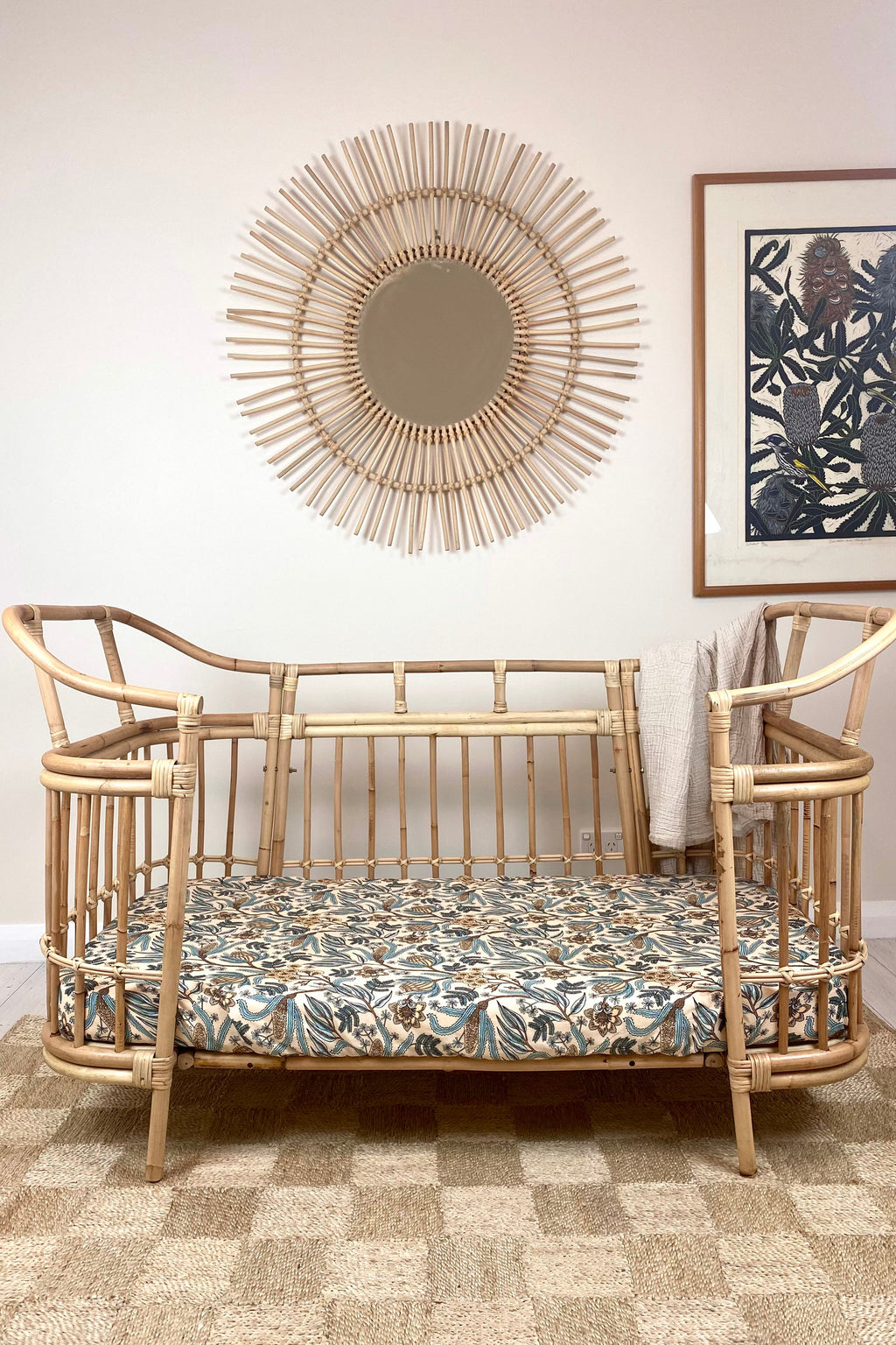 Banksia Organic Cotton Fitted Cot Sheet | Fawn - MY ISLAND COLLECTIVE