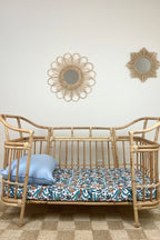 Banksia Organic Cotton Fitted Cot Sheet | White