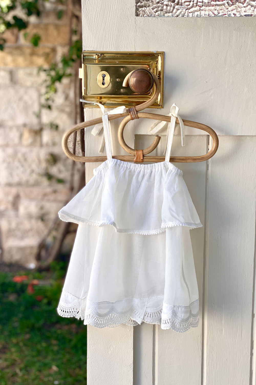 Battina Frill Top - Ivory