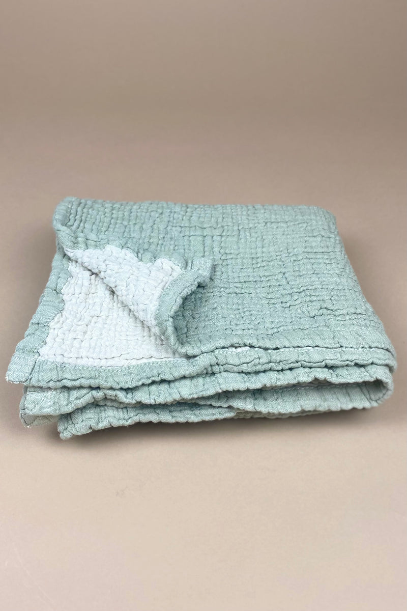Bora Bora Baby Blanket | Sage + Natural