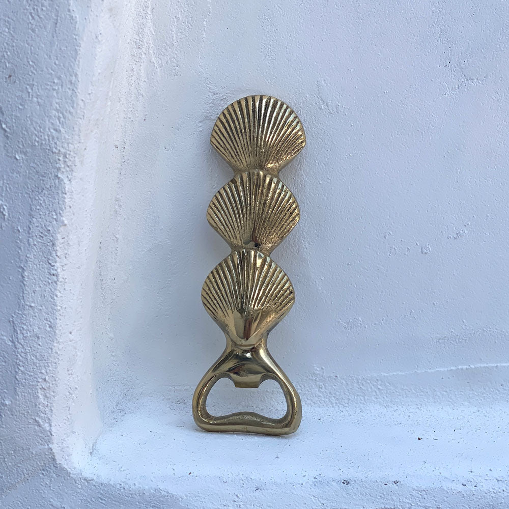 Brass Bottle Opener | Clam Shell