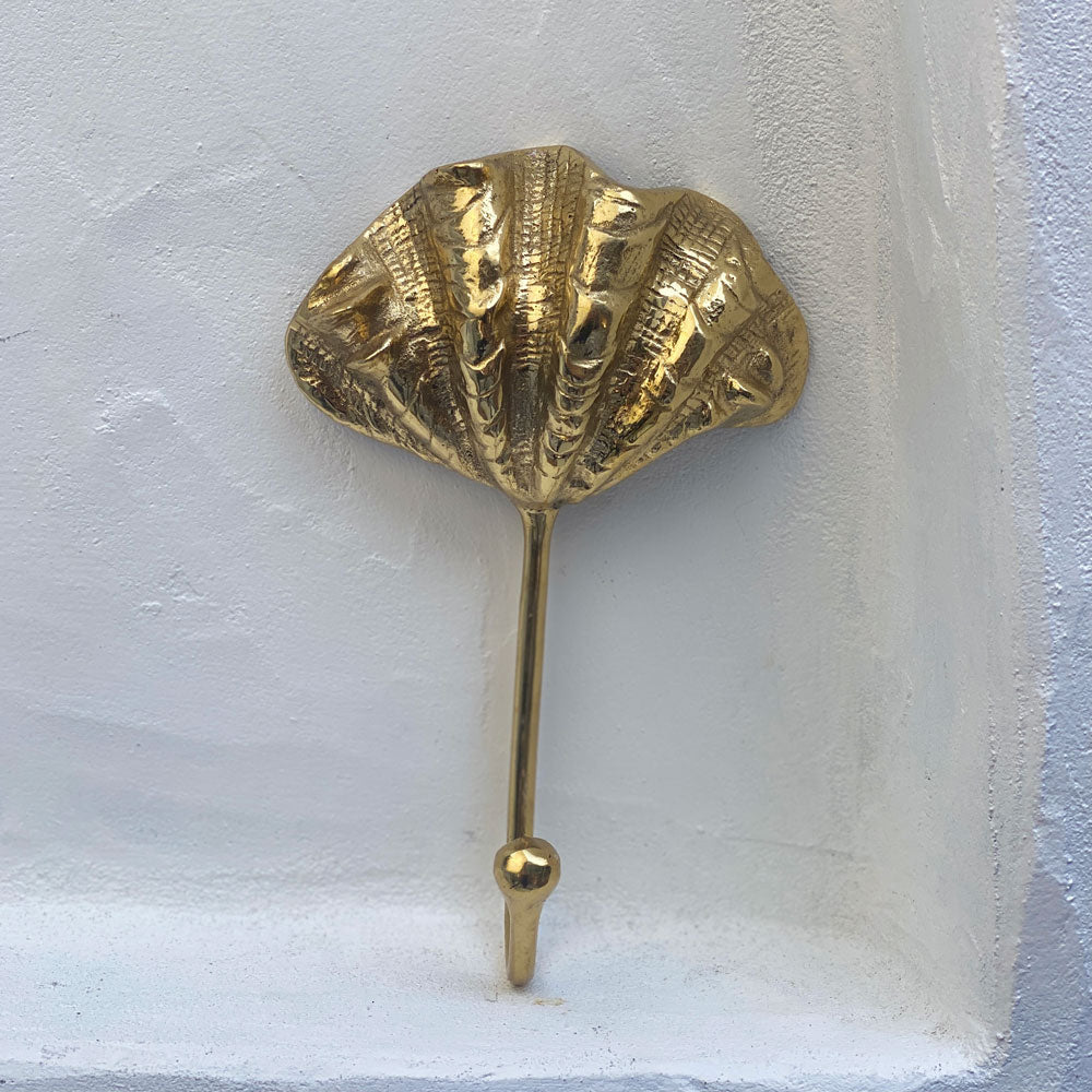 Brass Clam Shell | Wall Hook