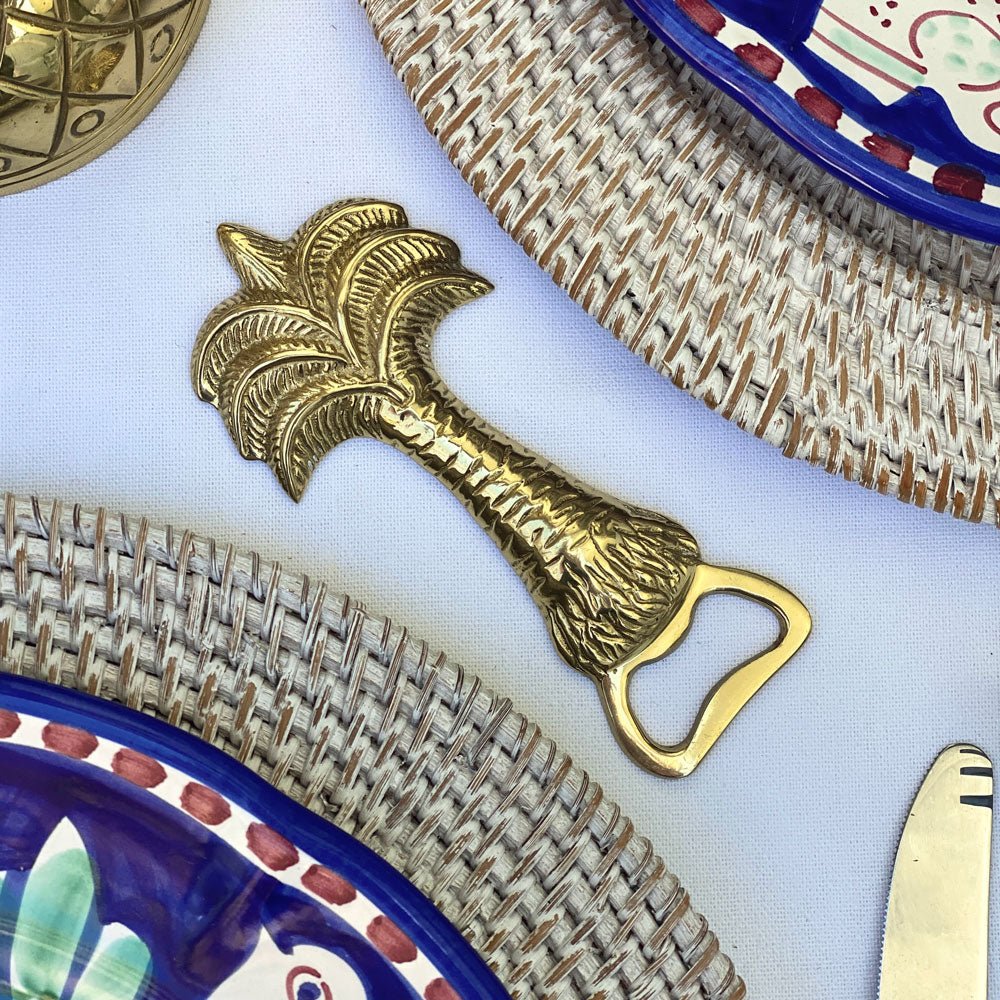 Brass Palm Bottle Opener | Royal Palm - MY ISLAND COLLECTIVE