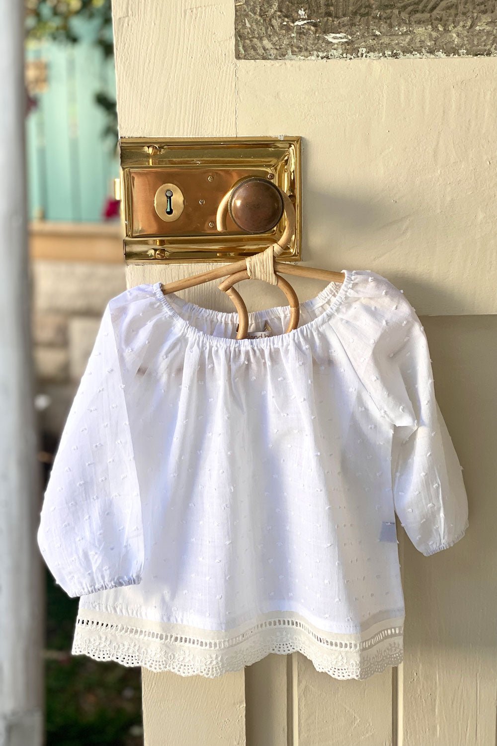 CAPRI CLASSIC LOUNGE TOP | SWISS DOT VOILE - MY ISLAND COLLECTIVE