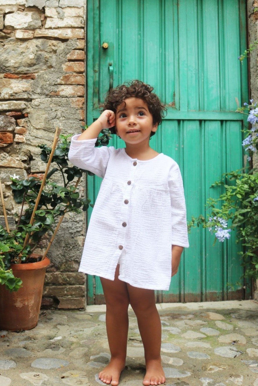 Capri Dress & Top White - Baby - MY ISLAND COLLECTIVE