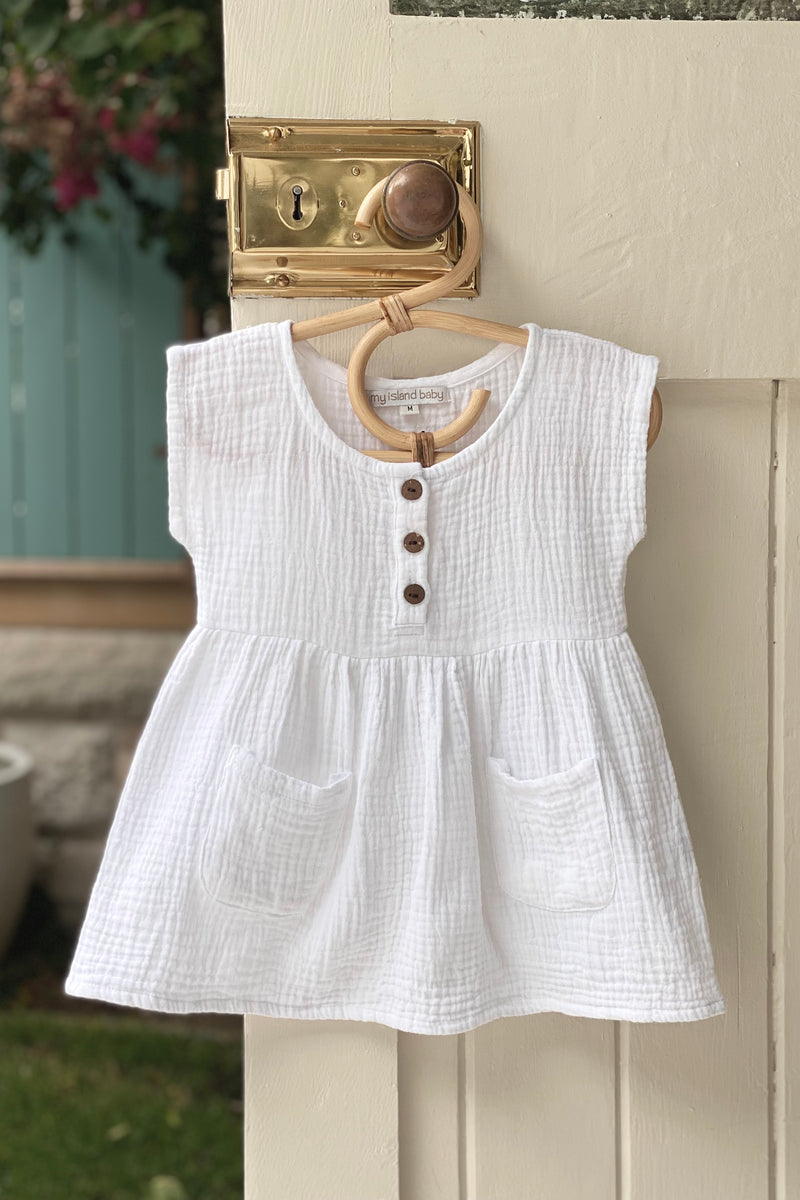 Coco Lucia Dress & Top White - Baby