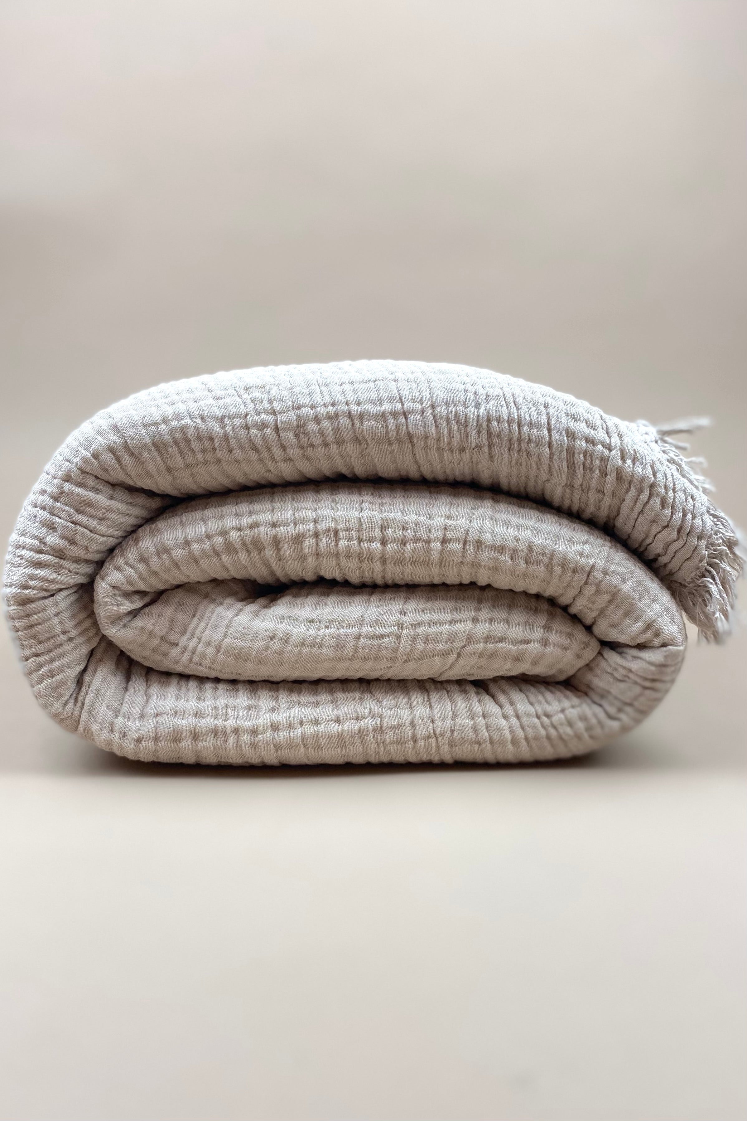 Corsica Bed Cover | Beige + Natural - MY ISLAND COLLECTIVE