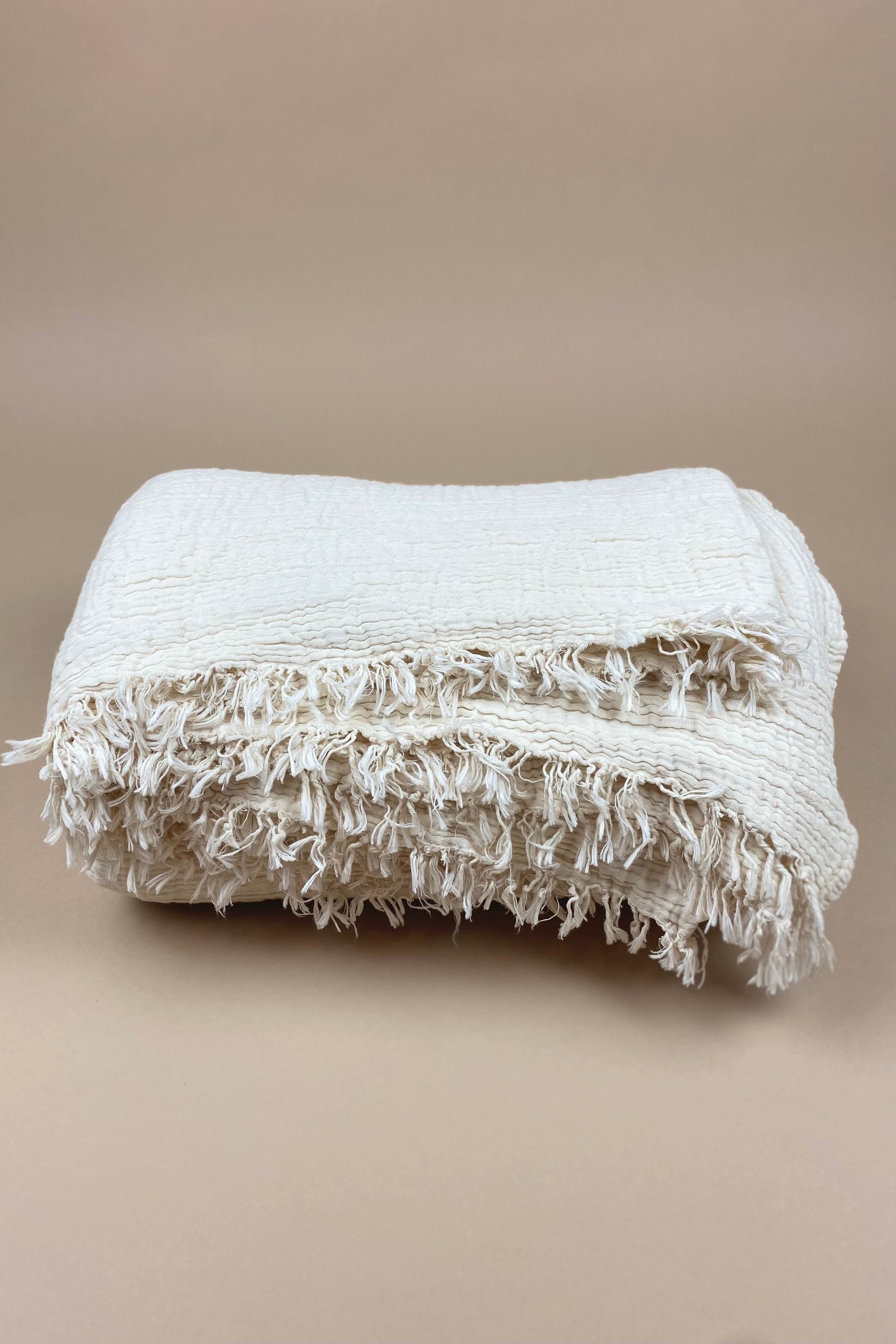 Corsica Bed Cover | Creme - MY ISLAND COLLECTIVE