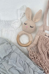 Crochet Baby Bunny Rattle