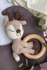 Crochet Baby Deer Rattle