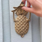 Pineapple Brass Door Knocker | Shiny Brass