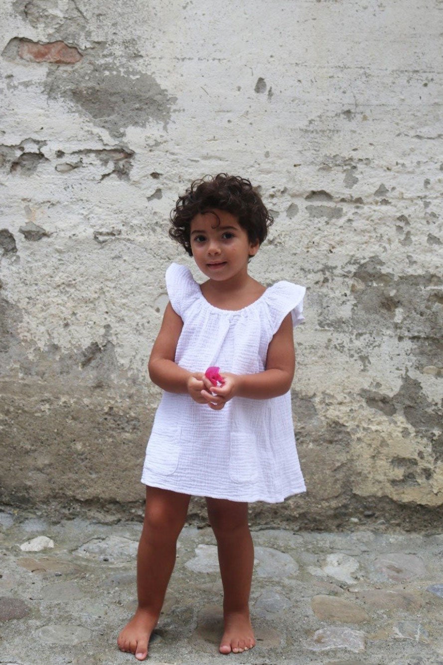 Estillio Smock Dress & Top White - Baby - MY ISLAND COLLECTIVE