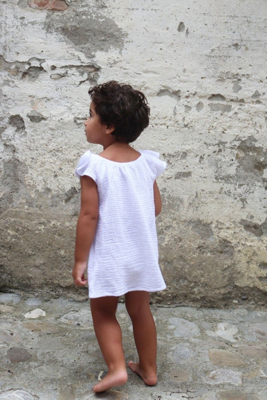 Estillio Smock Dress & Top White - Baby - MY ISLAND COLLECTIVE