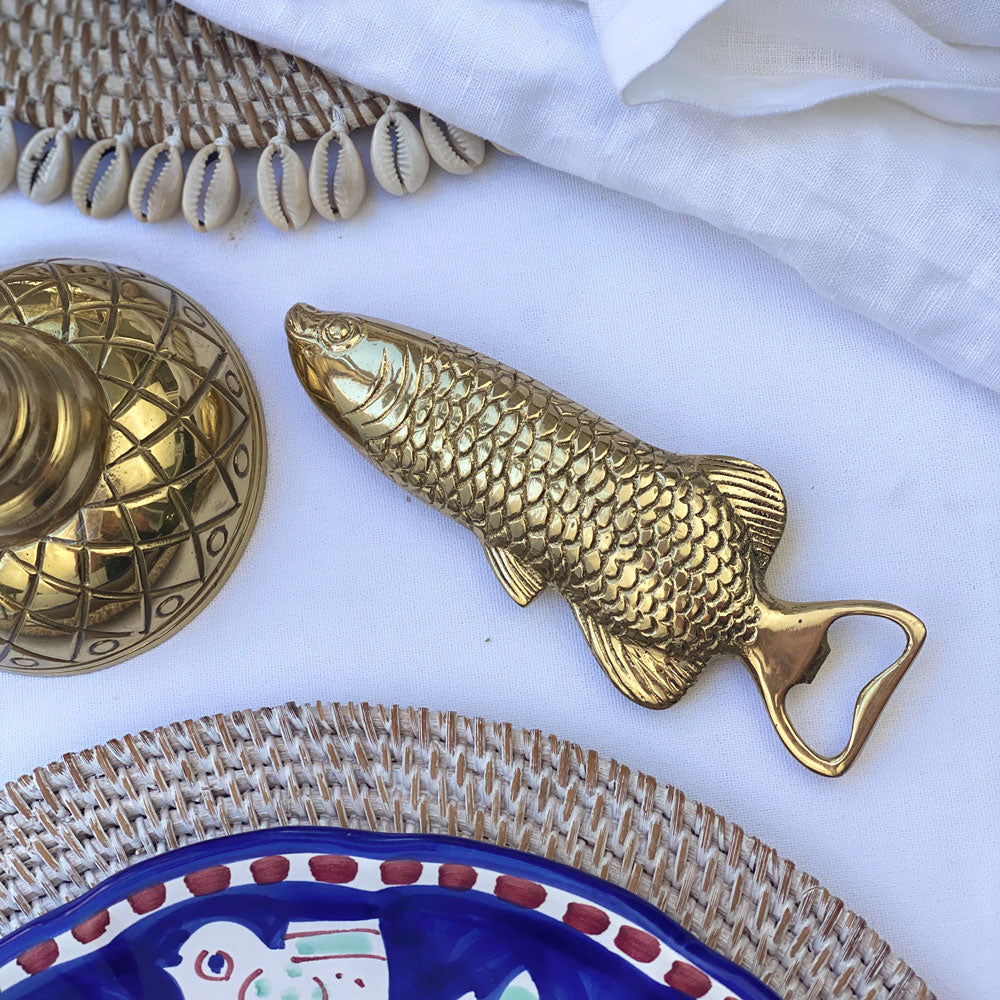 Brass Bottle Opener | Fish
