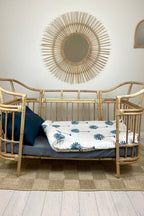 Isola French Flax Linen Fitted Cot Sheet | Grey