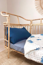 Isola French Flax Linen Fitted Cot Sheet | Grey