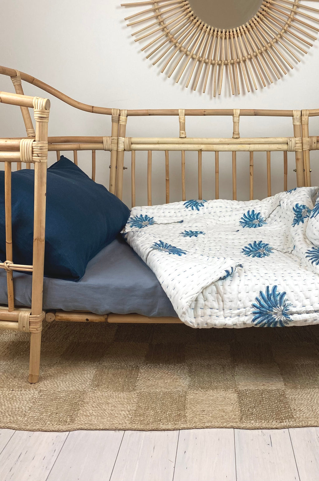 Isola French Flax Linen Fitted Cot Sheet | Grey