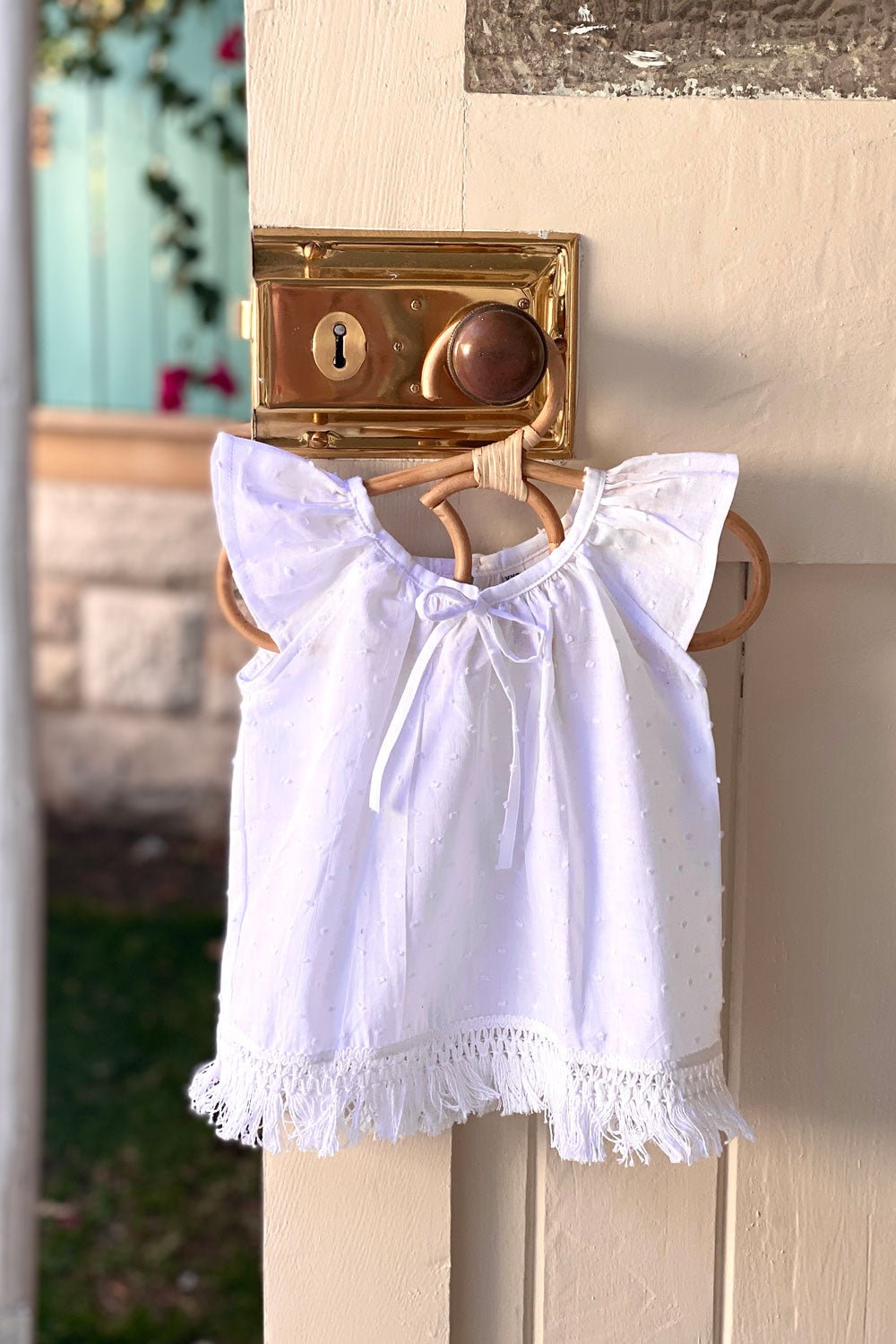 Francesca Baby Top - White - MY ISLAND COLLECTIVE