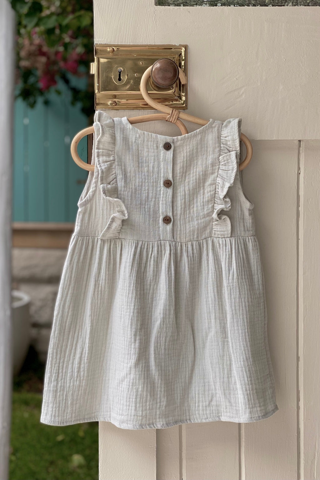 Francesca Dress Sage - Baby - MY ISLAND COLLECTIVE