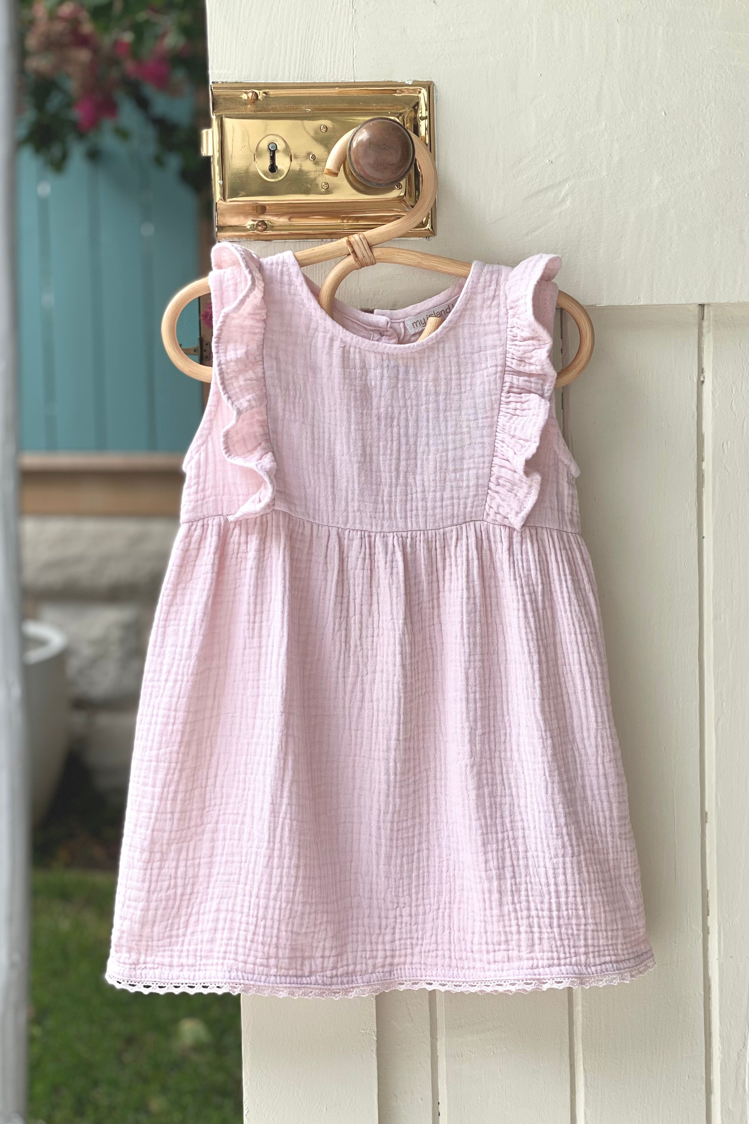 Francesca Lace Dress Porcini - Baby - MY ISLAND COLLECTIVE
