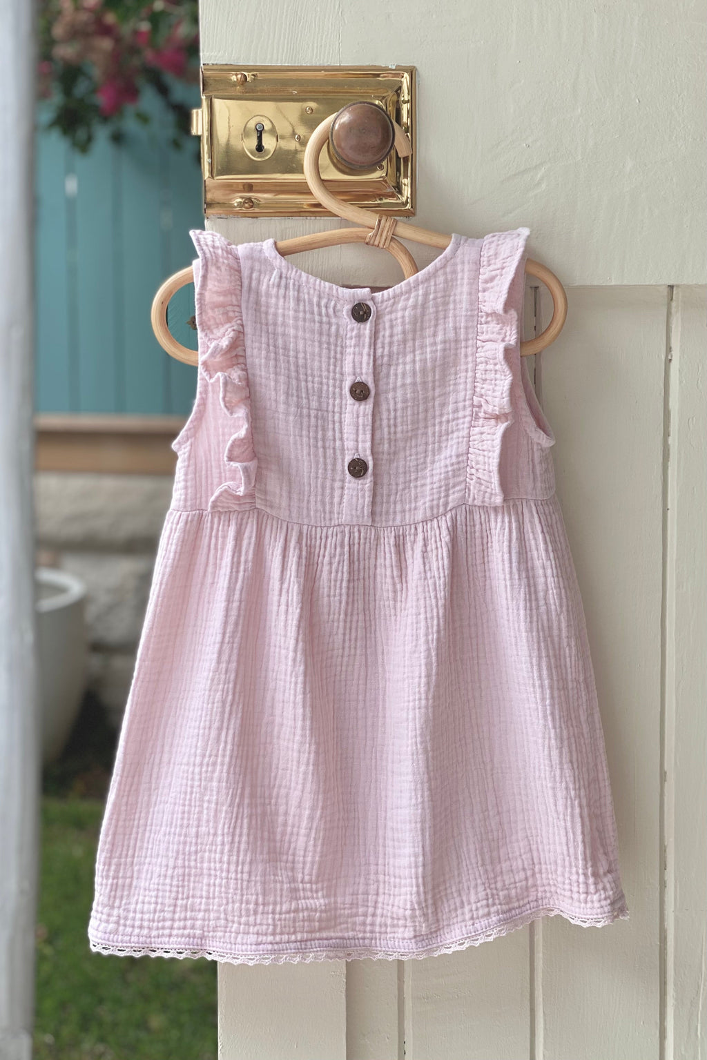 Francesca Lace Dress Porcini - Baby - MY ISLAND COLLECTIVE