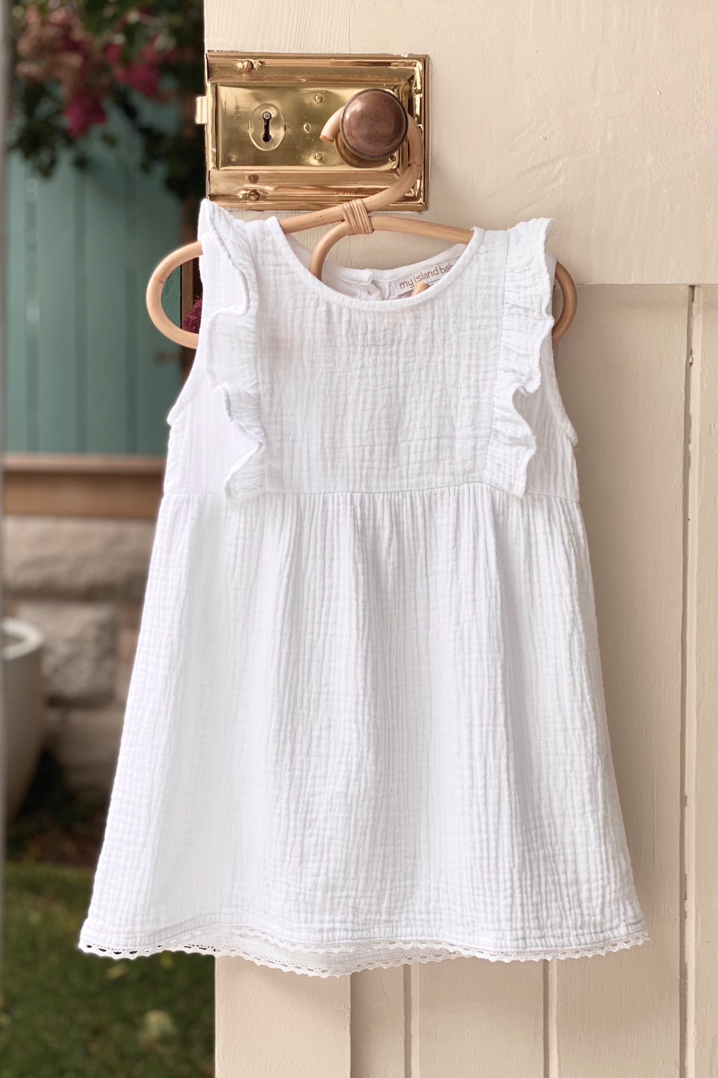 Francesca Lace Dress - White - MY ISLAND COLLECTIVE