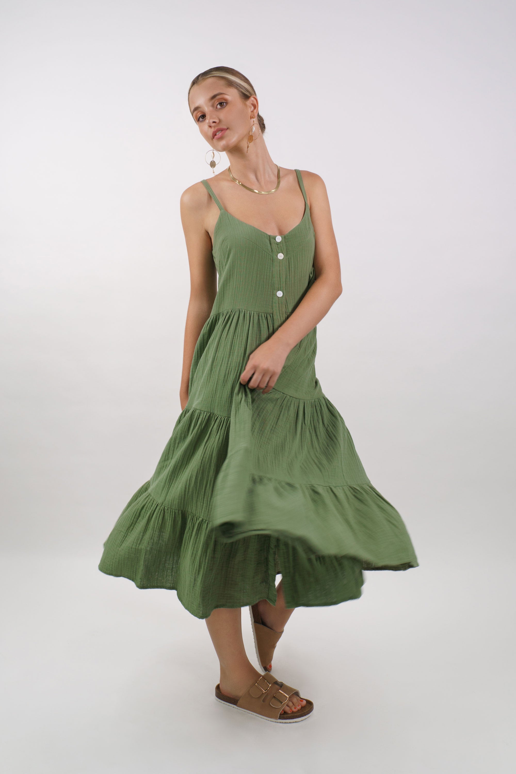 Freya Tiered Maxi Dress - MY ISLAND COLLECTIVE